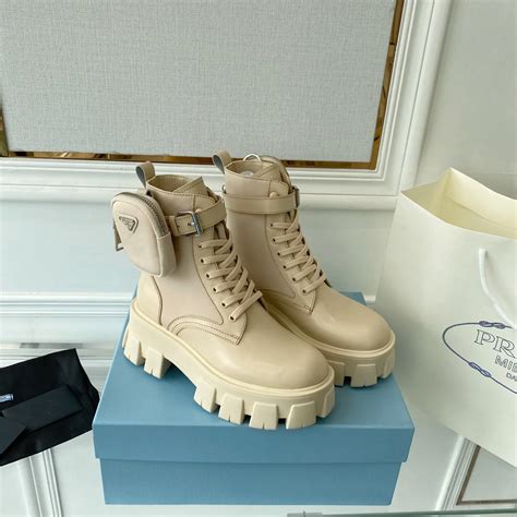 prada monolith boot dupes|prada combat boots with pouch.